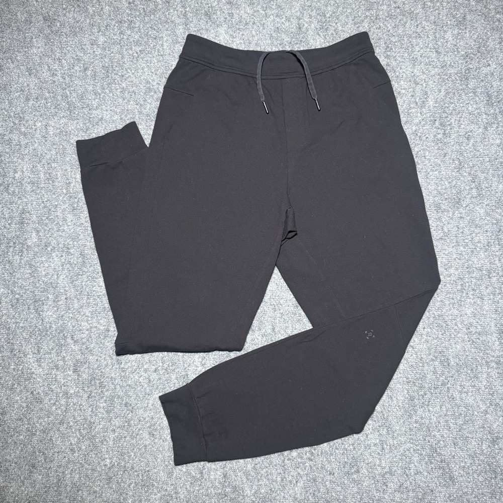 Lululemon Intent Jogger Pants Men Size Small Black Tapered Drawstring Lounge